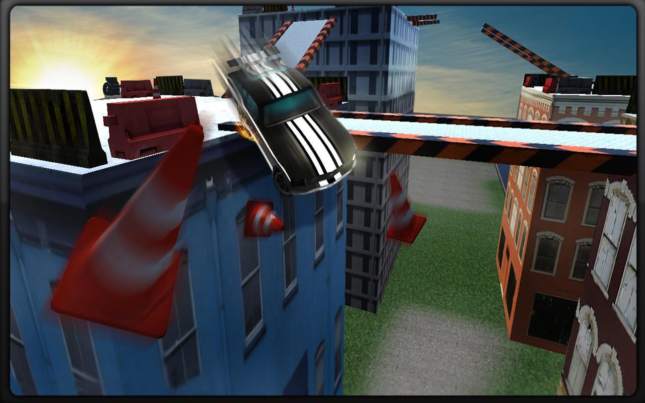 Roof Top Jet Cars Stunts 3D
