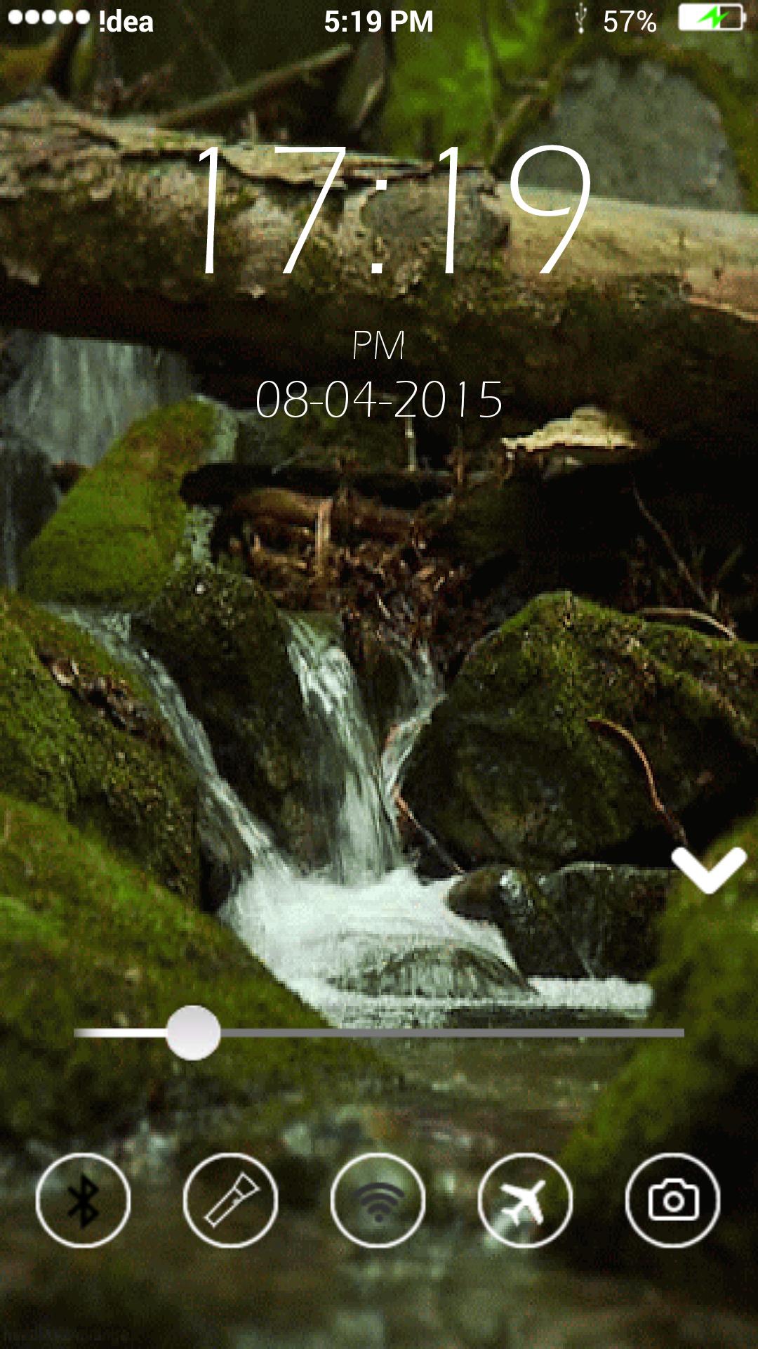 Waterfall Keypad lock Screen