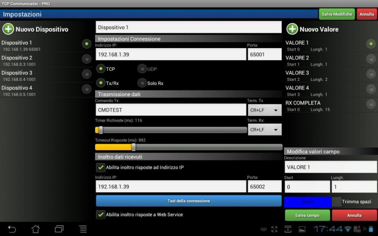 TCP Communicator Scale Manager