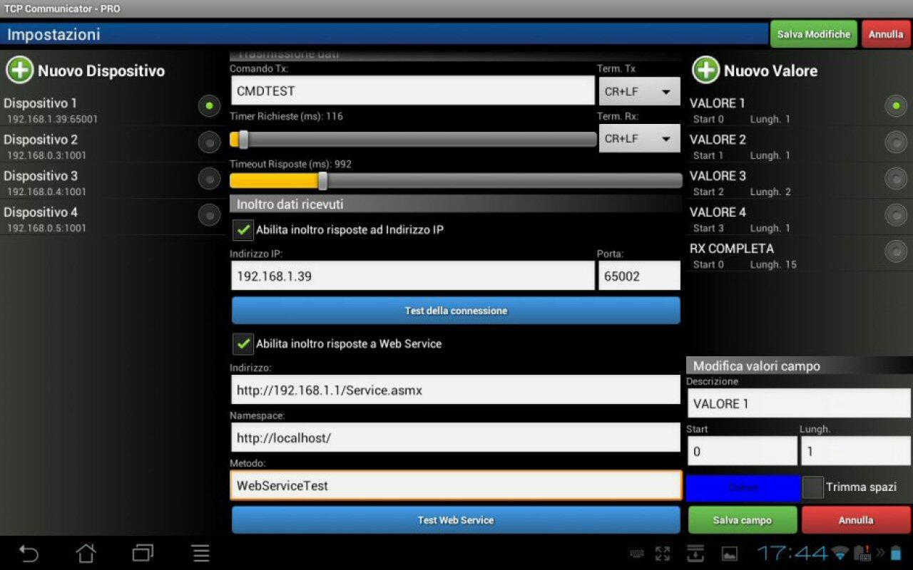 TCP Communicator Scale Manager