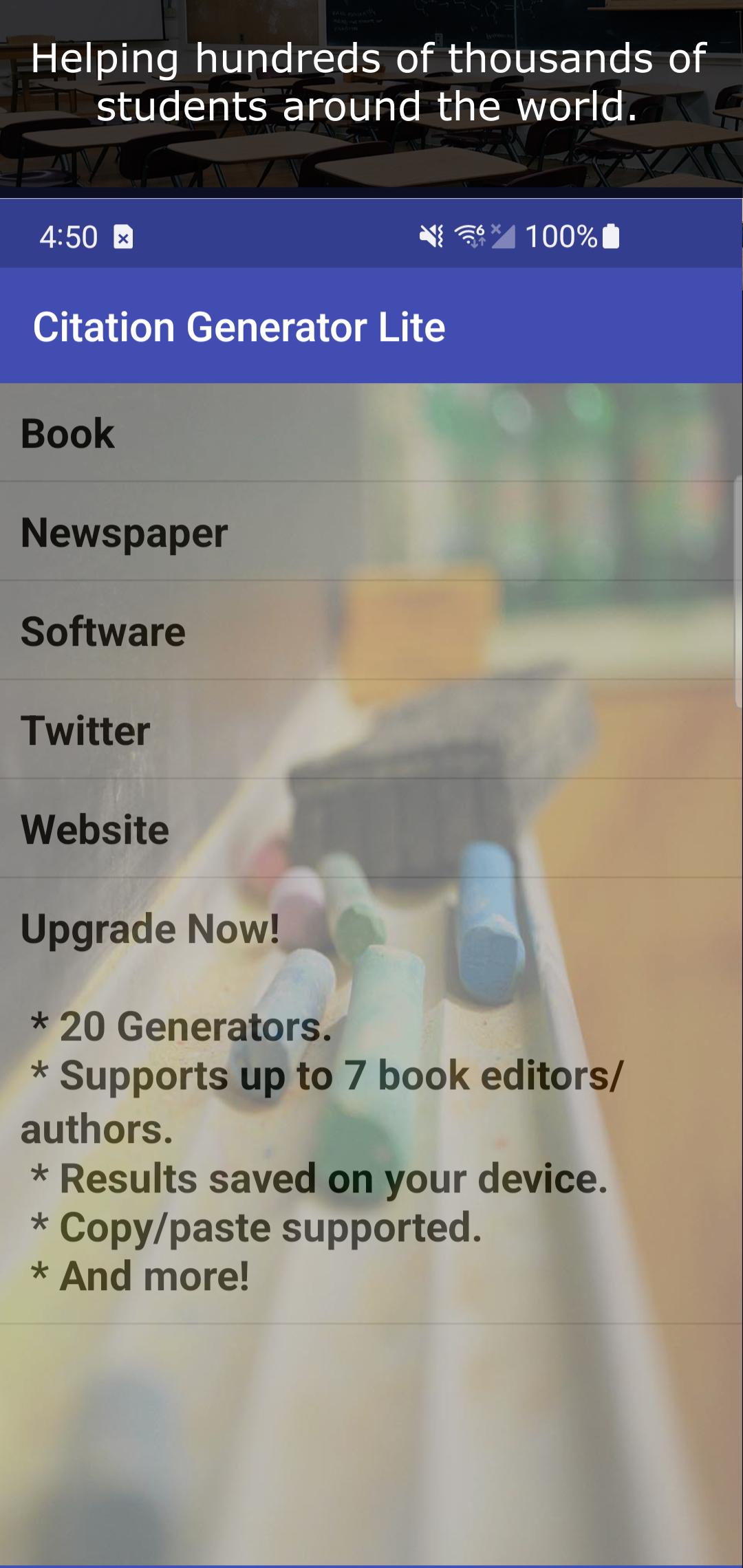 Citation Generator Lite