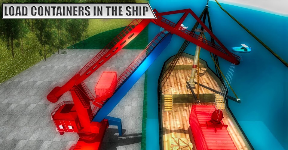 Harbor Crane Cargo Ship Loader