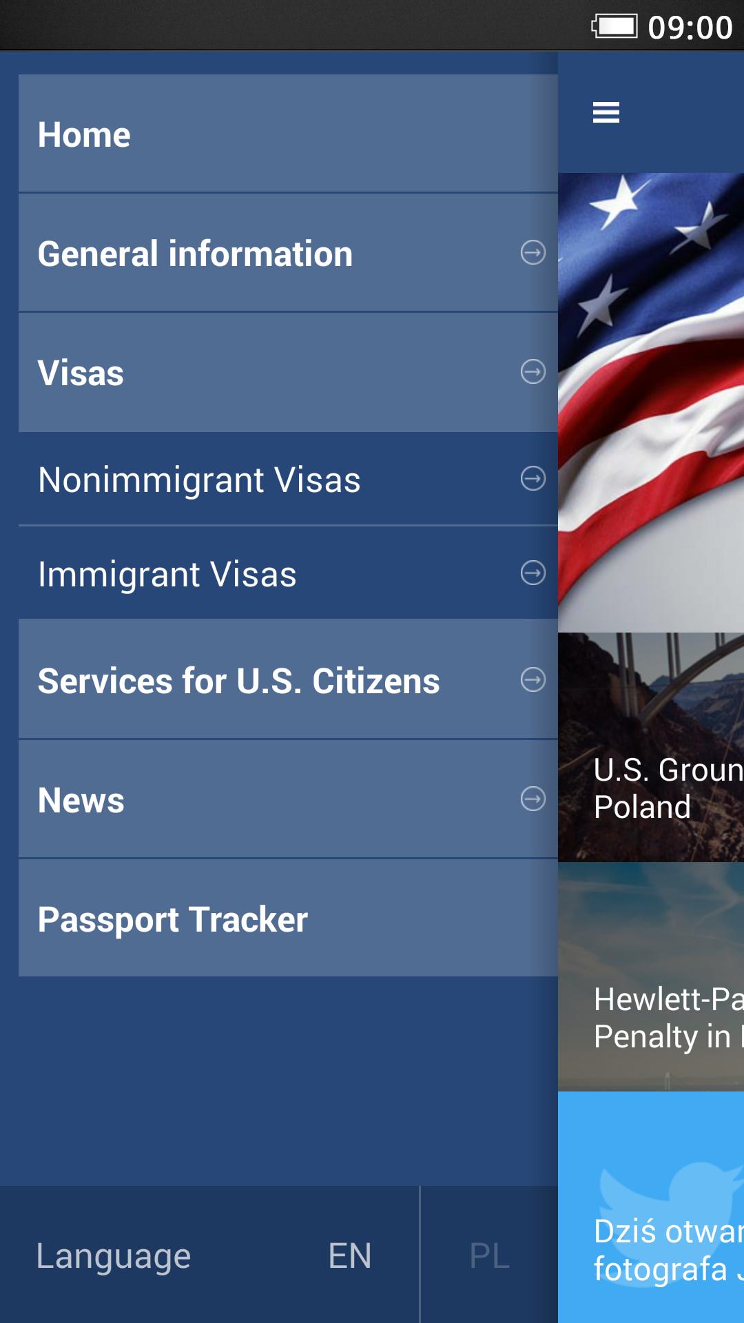 US Embassy Poland Mobile