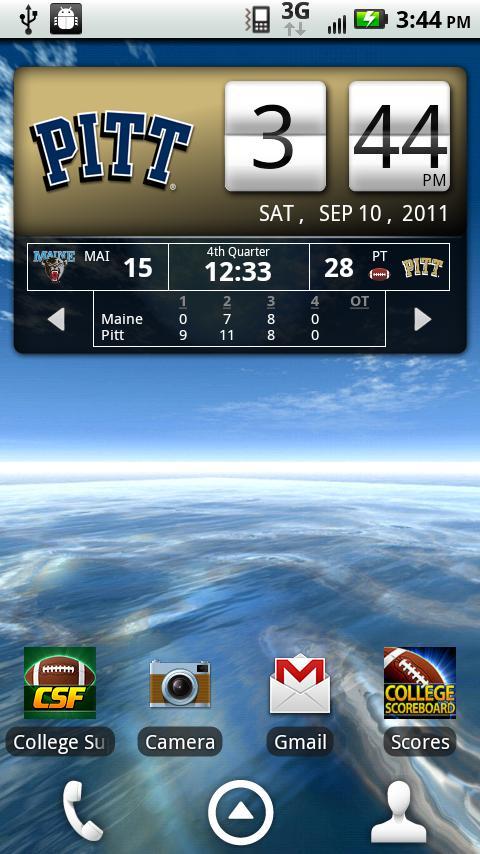 Pittsburgh Panthers Live Clock