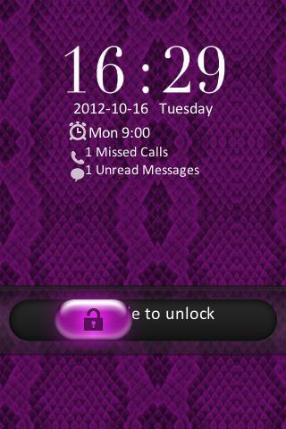 Go Locker Snake Skin Purple