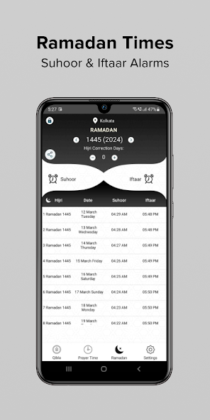 Prayer Times & Athan Qibla App