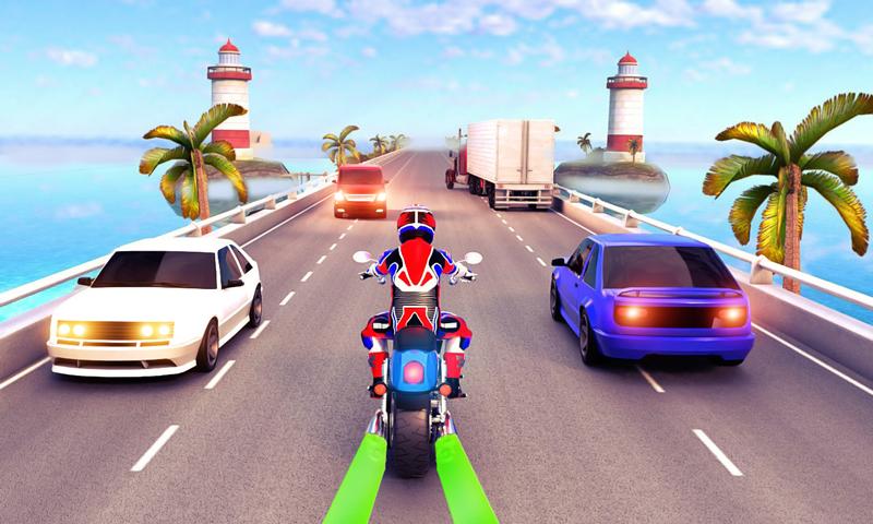 Light Bike Racer Highway Rider Traffic Racing Game