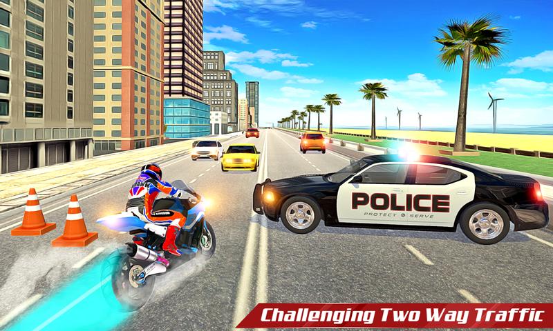 Light Bike Racer Highway Rider Traffic Racing Game