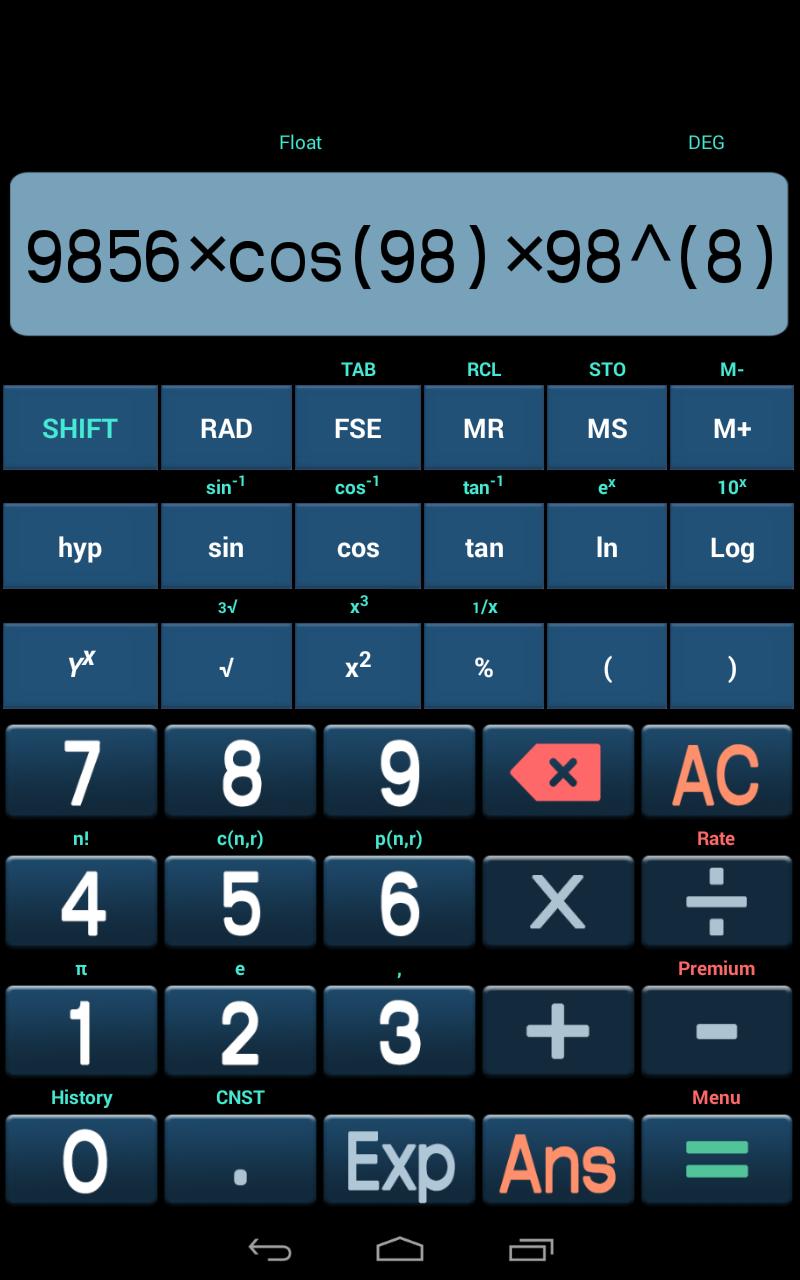Calculatrice Scientifique