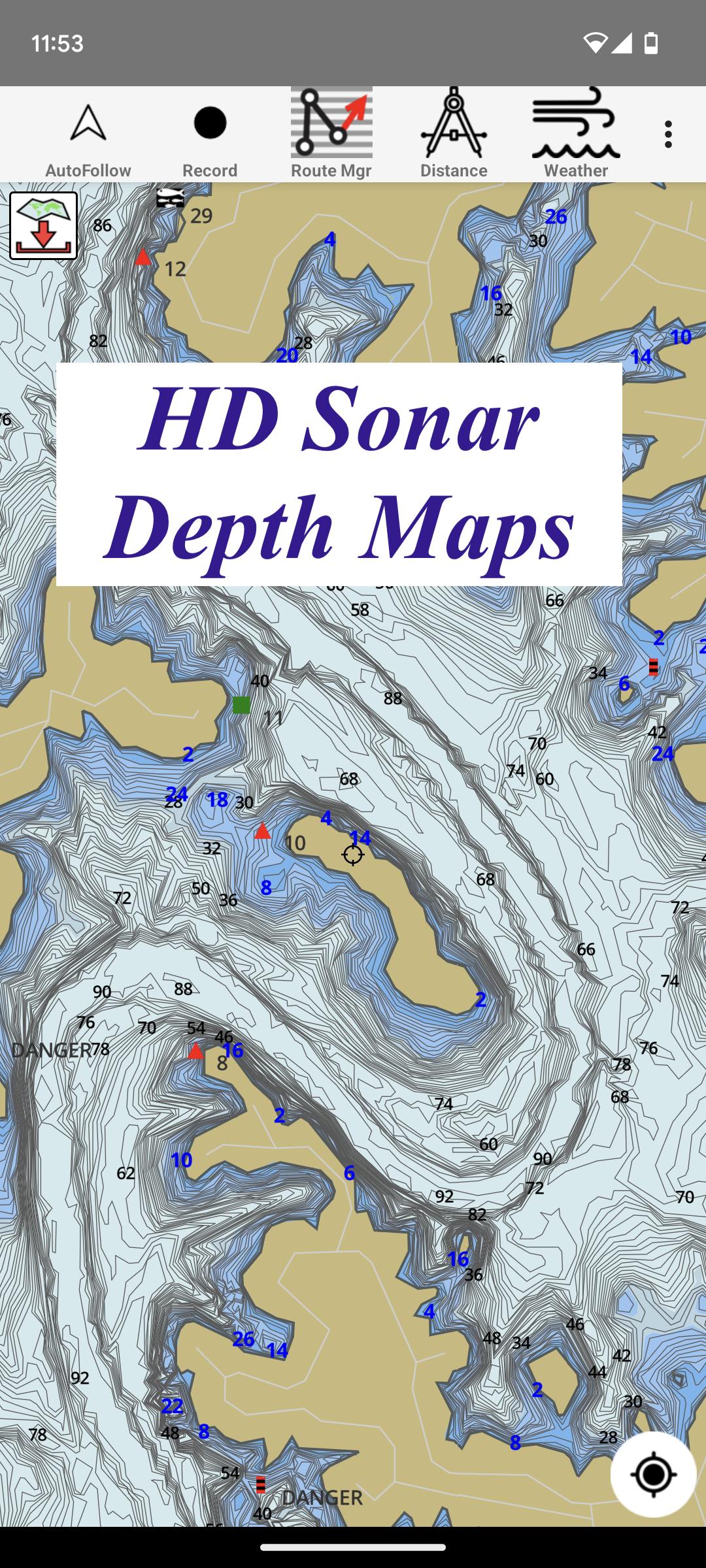 Fishing Points-Lake Depth Maps