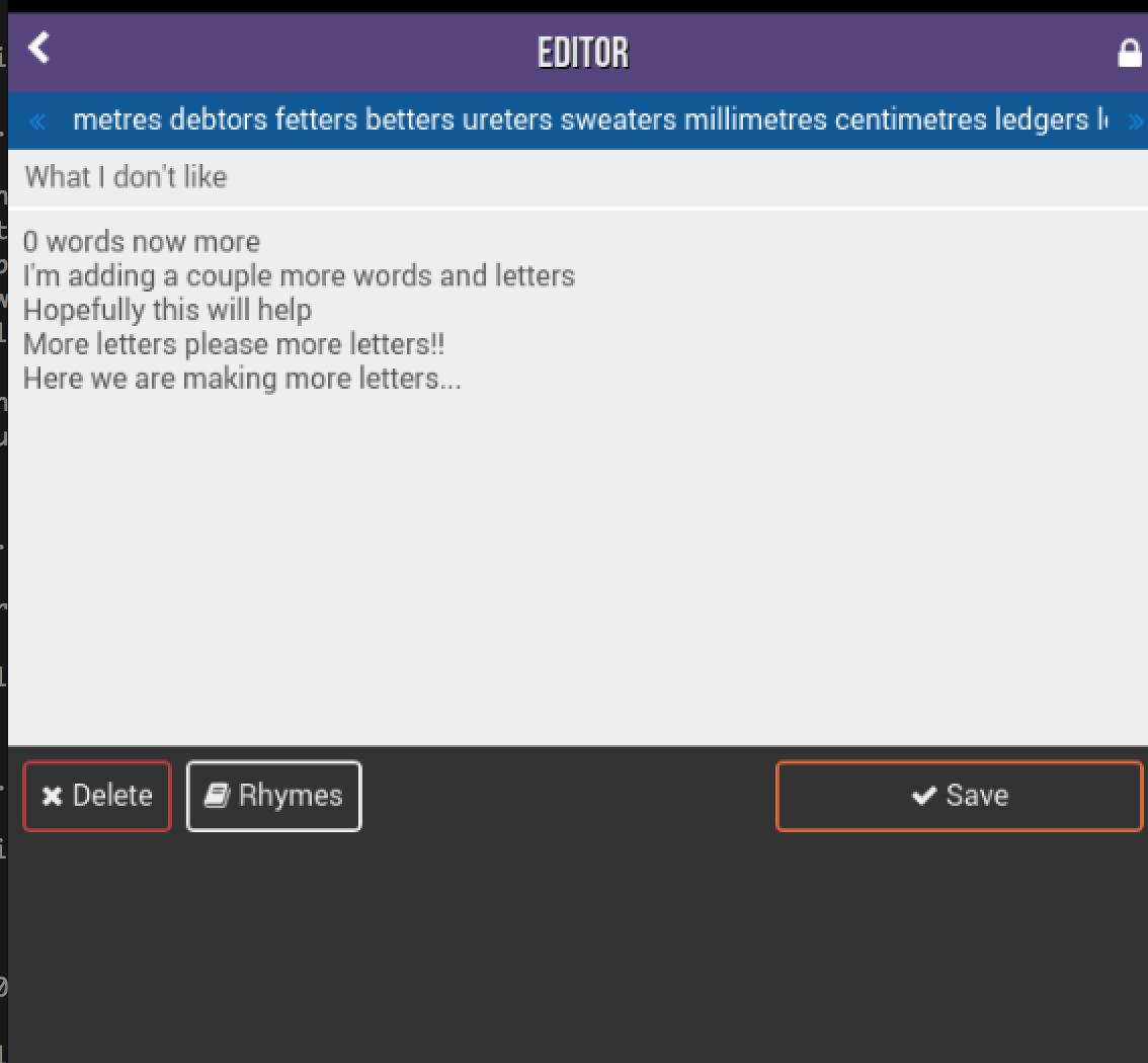 RapPad: Write Better Lyrics