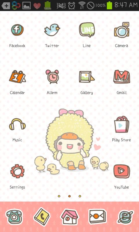 bebe(chick) icon theme