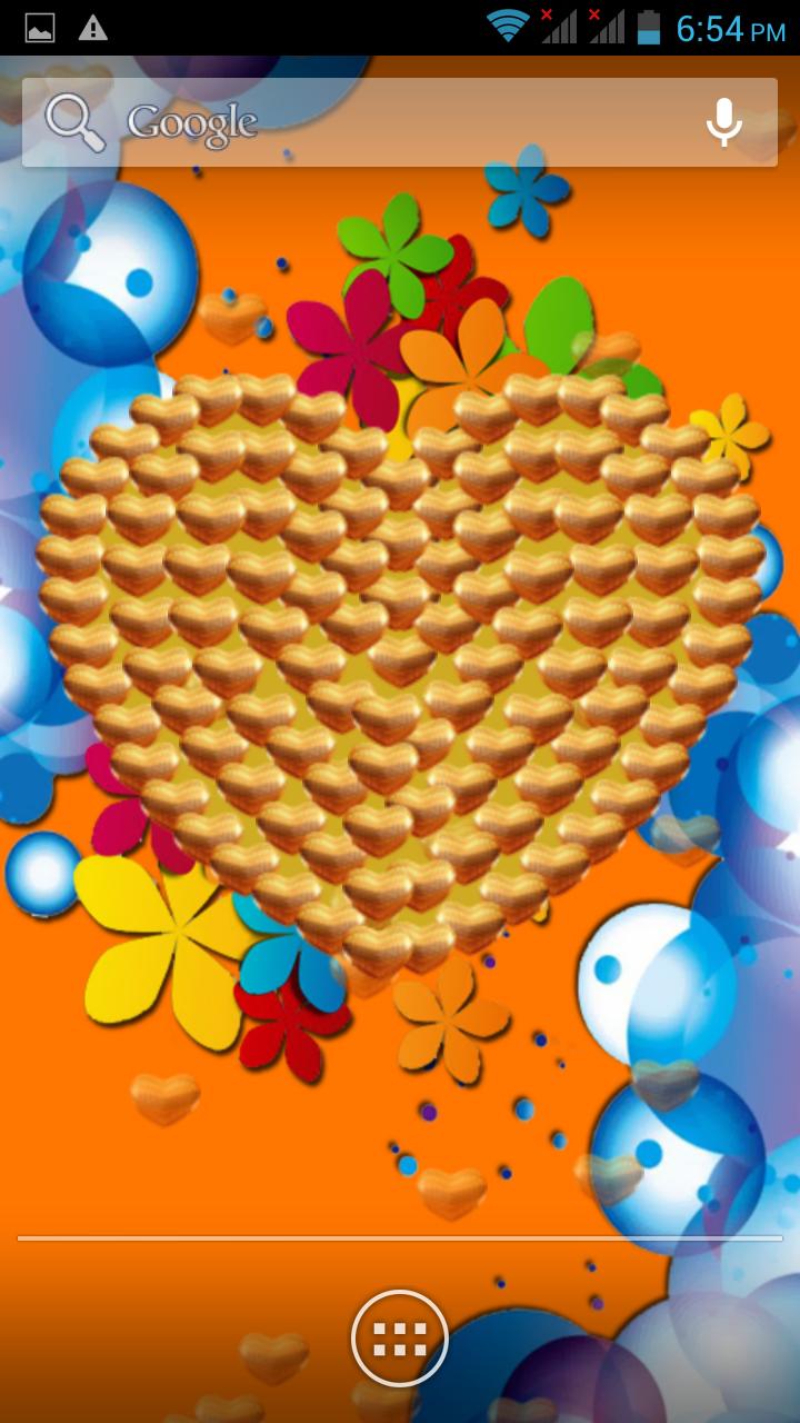 Lover's Photo Hearts Wallpaper