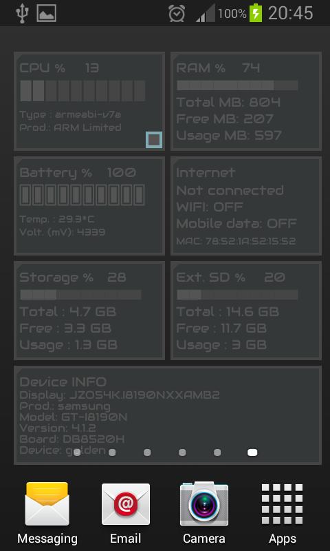 Device Info Live Wallpaper