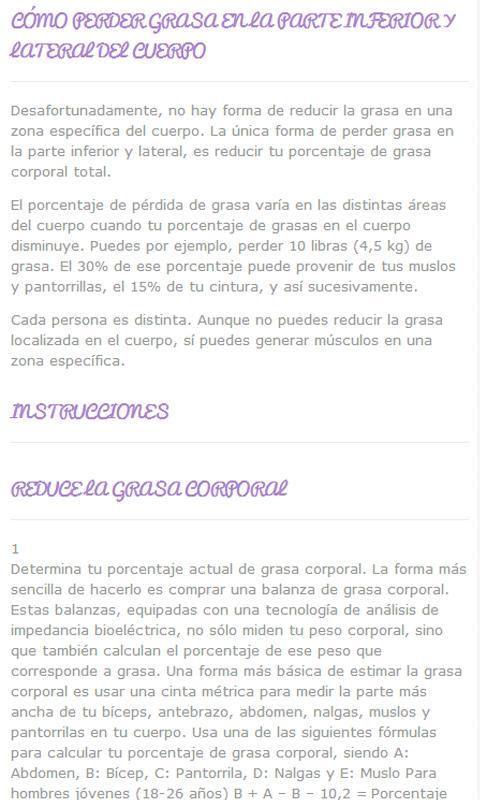 Adelgazar los abdominales