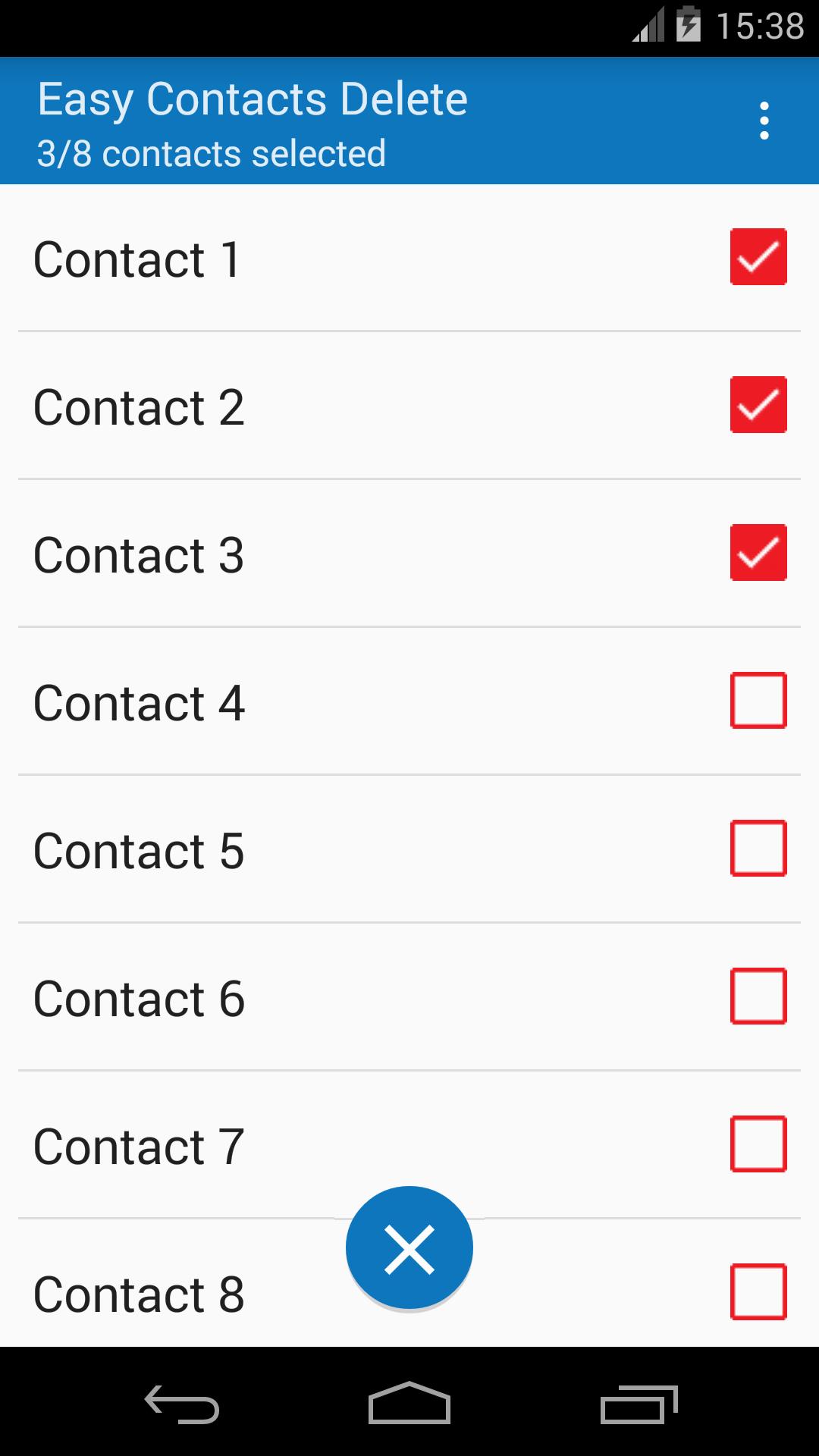 Easy Contacts Delete