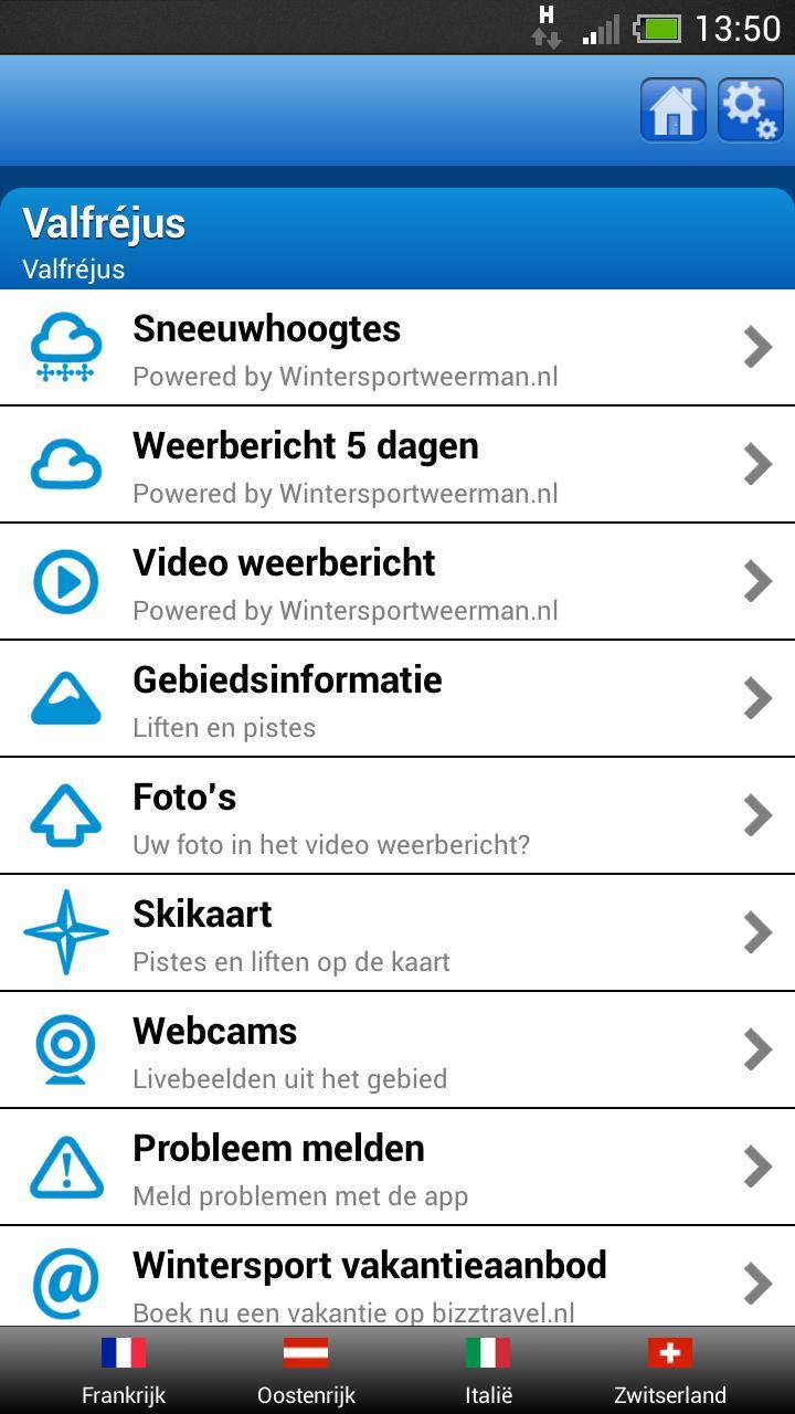 Sneeuwhoogte Bizztravel