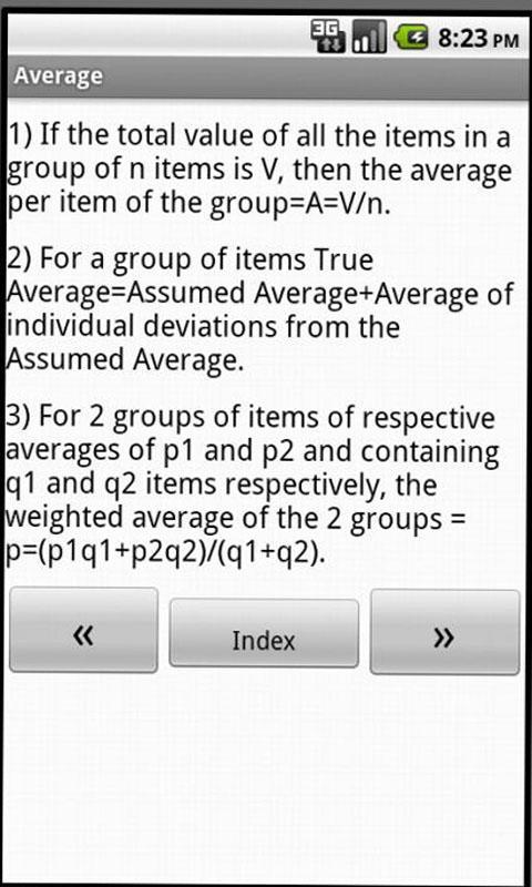 GRE Quantitative Formulae