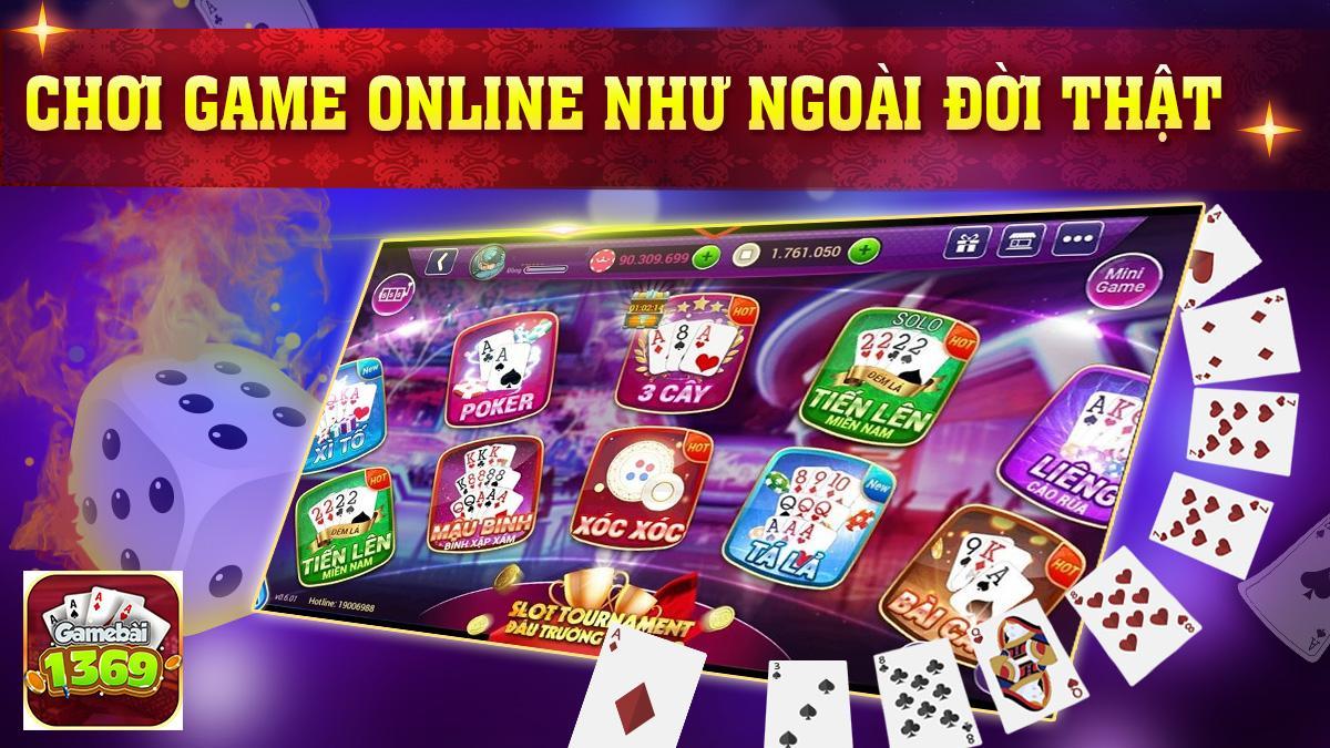 Game bai 1369, danh bai doi thuong,game bai online