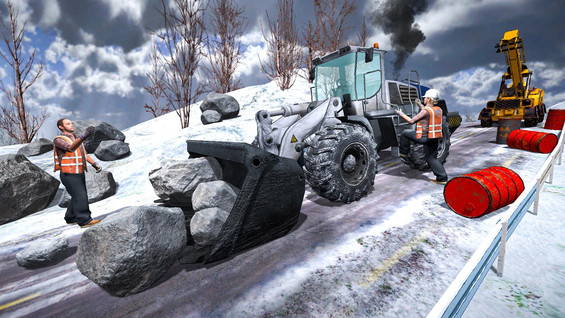 Offroad Snow Excavator: Grand Crane Simulator Game