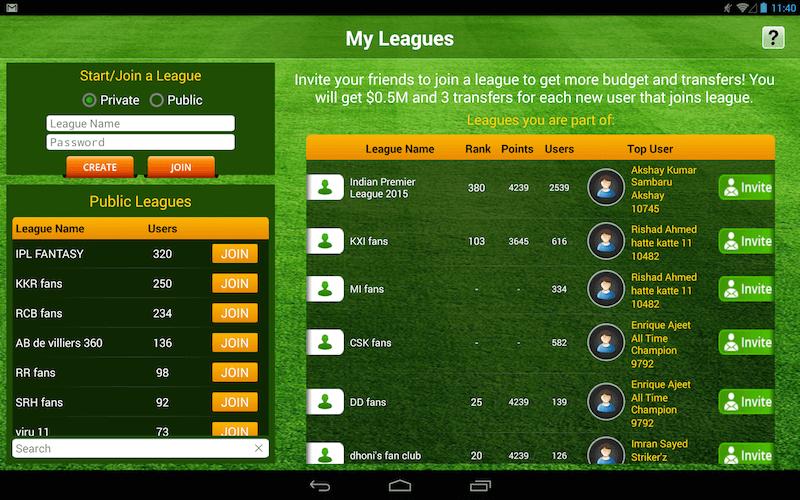 Play Fantasy Cricket