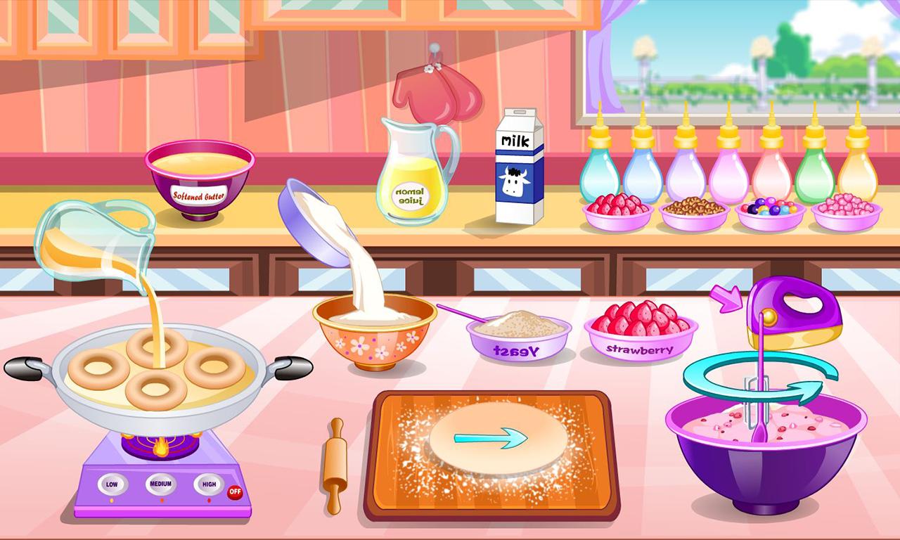 Donuts cooking games