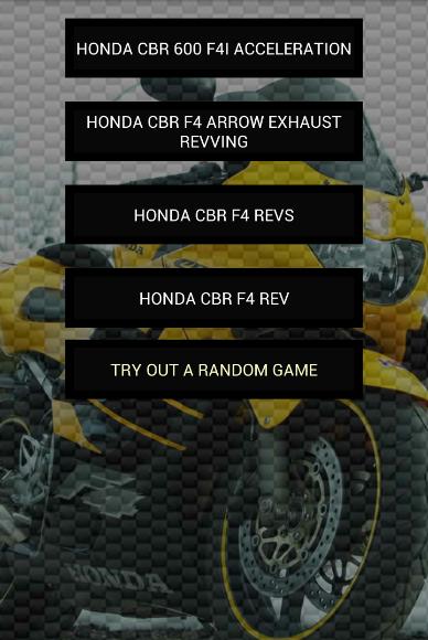 Engine sounds of CBR F4 F4i