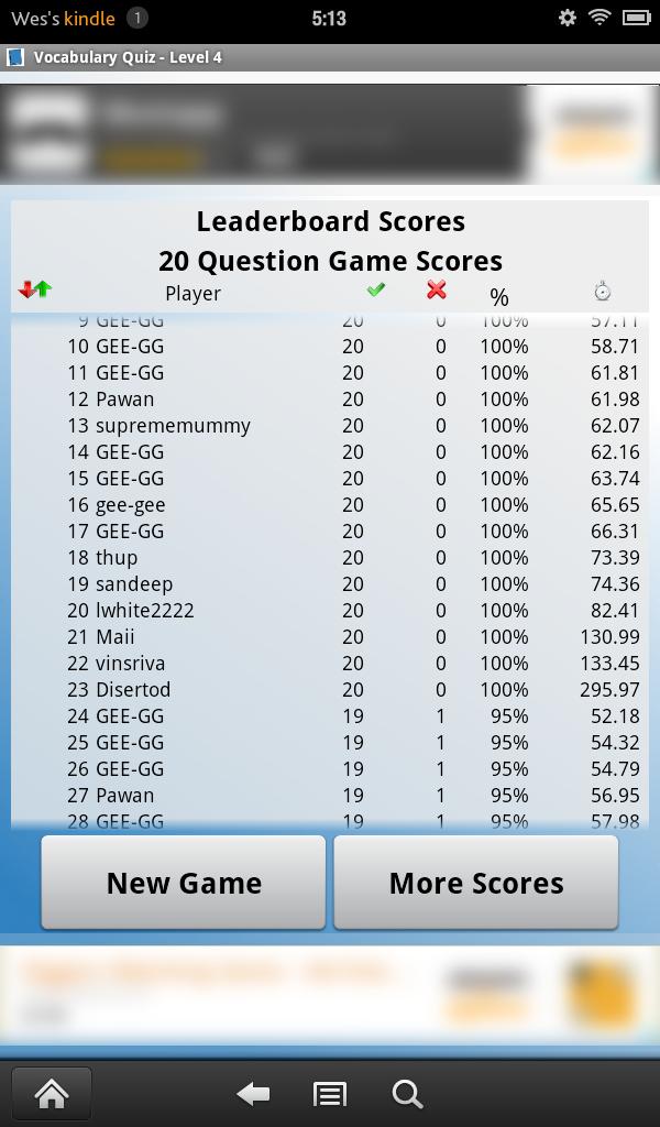 English Vocabulary Level 4