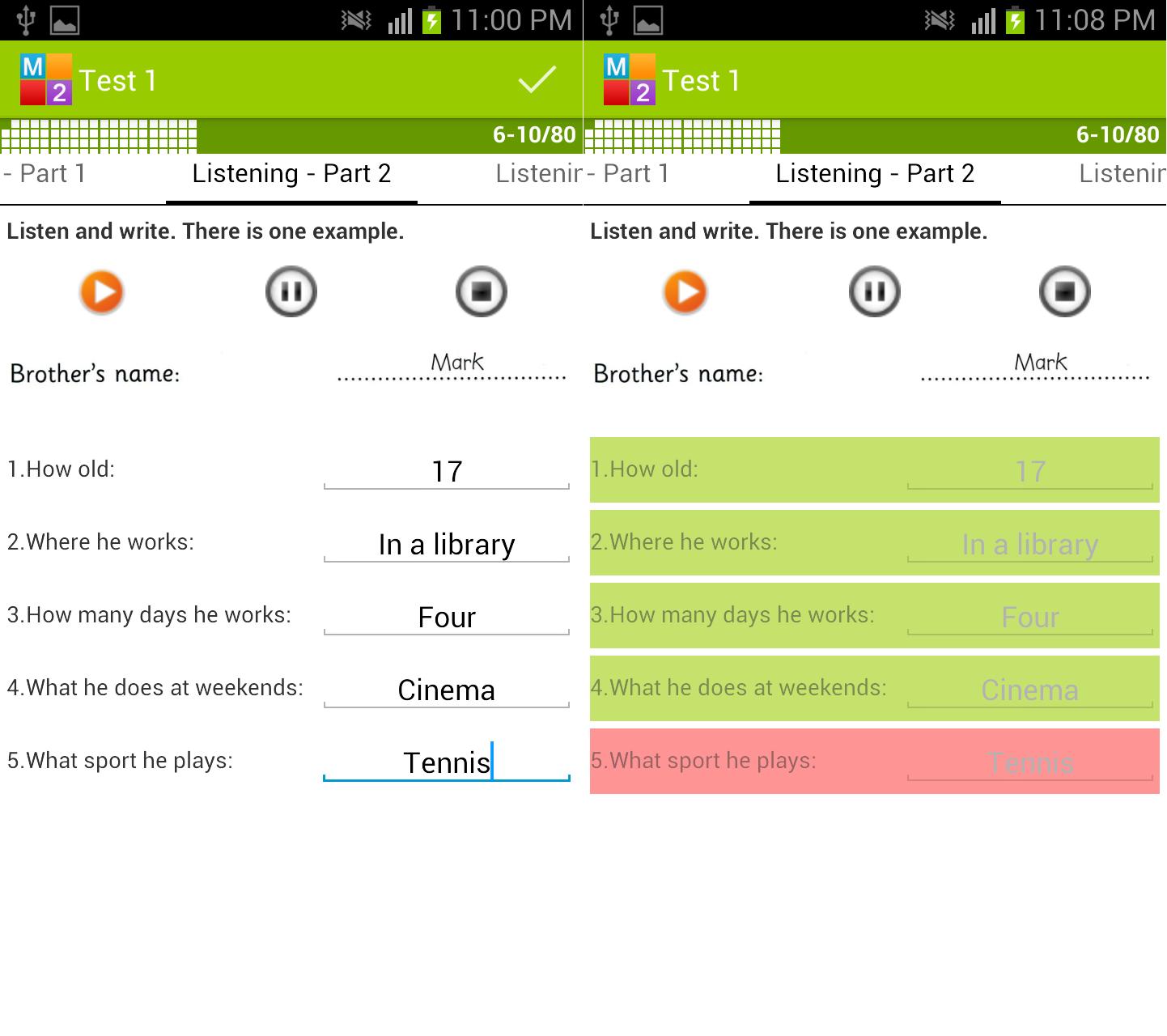 English Movers 2 - YLE Test