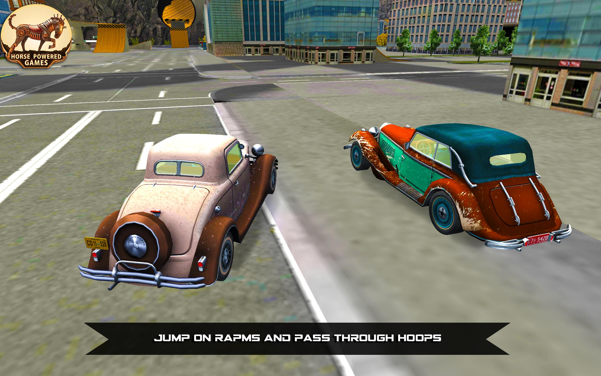 Roof Jumping Crazy Car Stunts