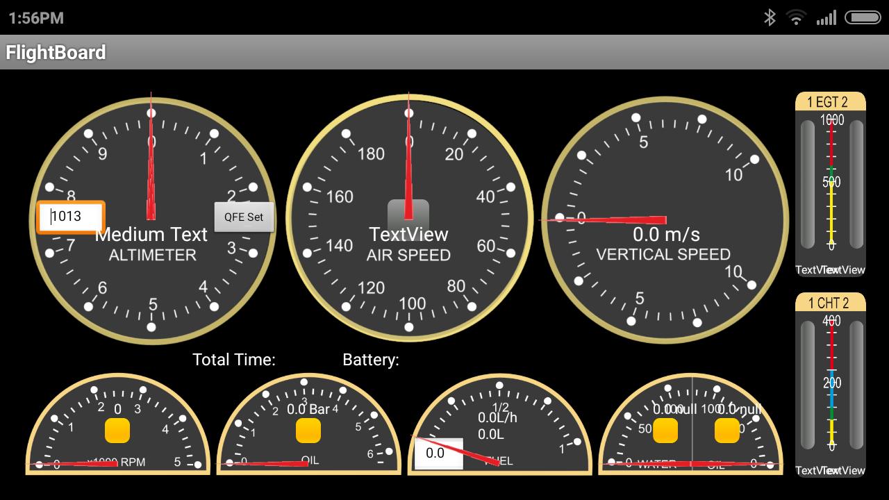 Aircraft instrument panel