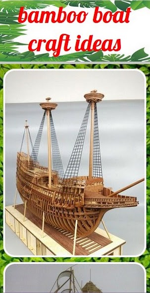 bamboo boat craft ideas