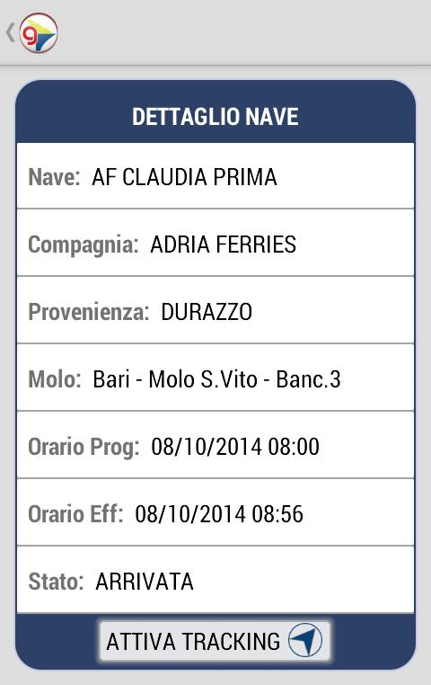 eGAIA - Port of Bari mobile