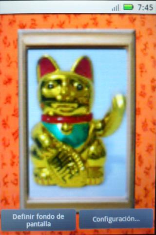 Livewallpaper fortune cat