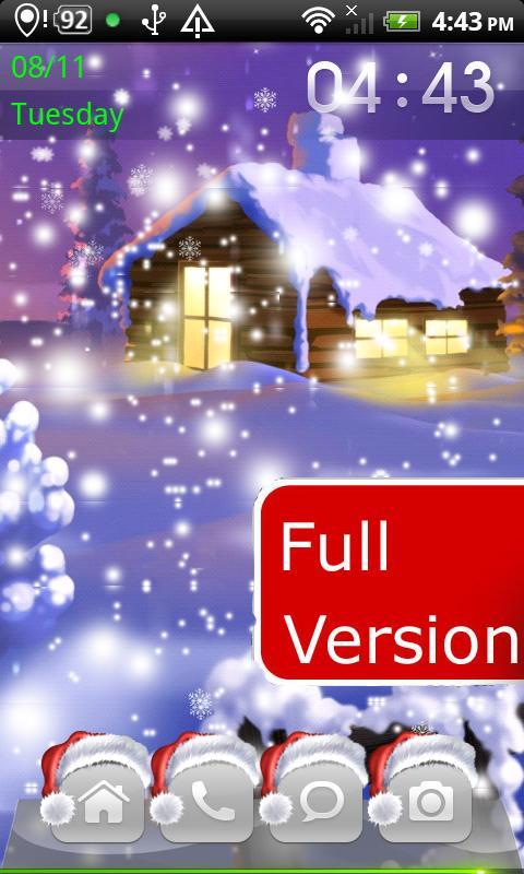 Christmas falling snow free