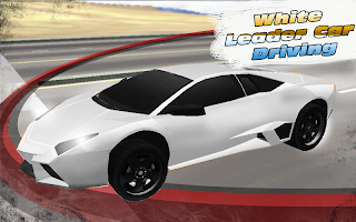 White Leader Car Driving