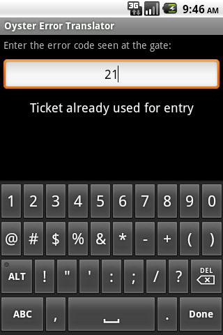 Ticket Gate Error Translator