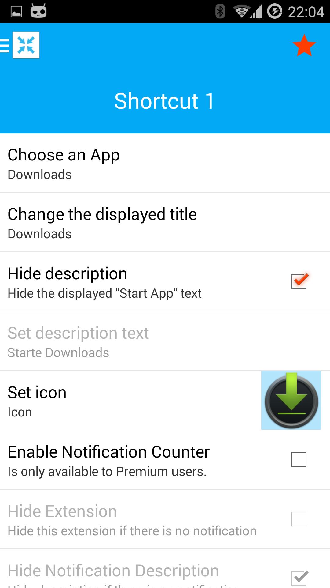 AppLauncher for DashClock