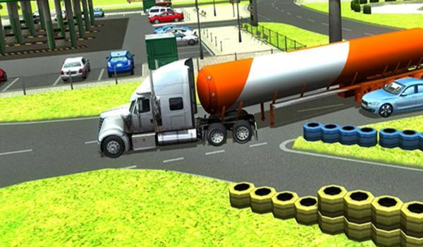 Petrol Station Parking Car 3D