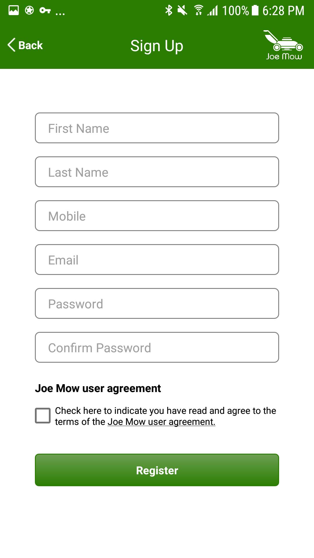 Joe Mow App