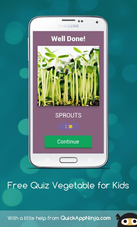 Free Quiz Vegetable for Kids