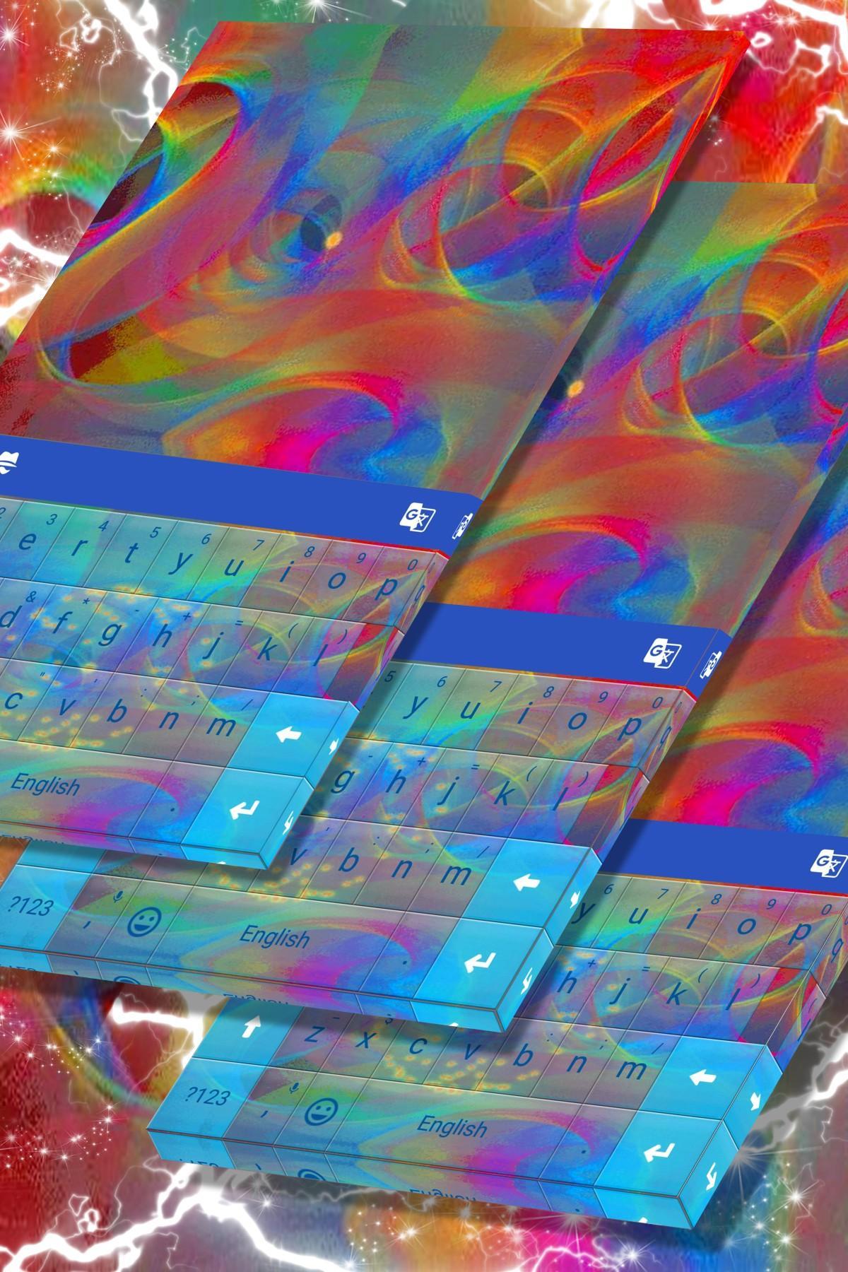 Animated Rainbow Colors Keyboard