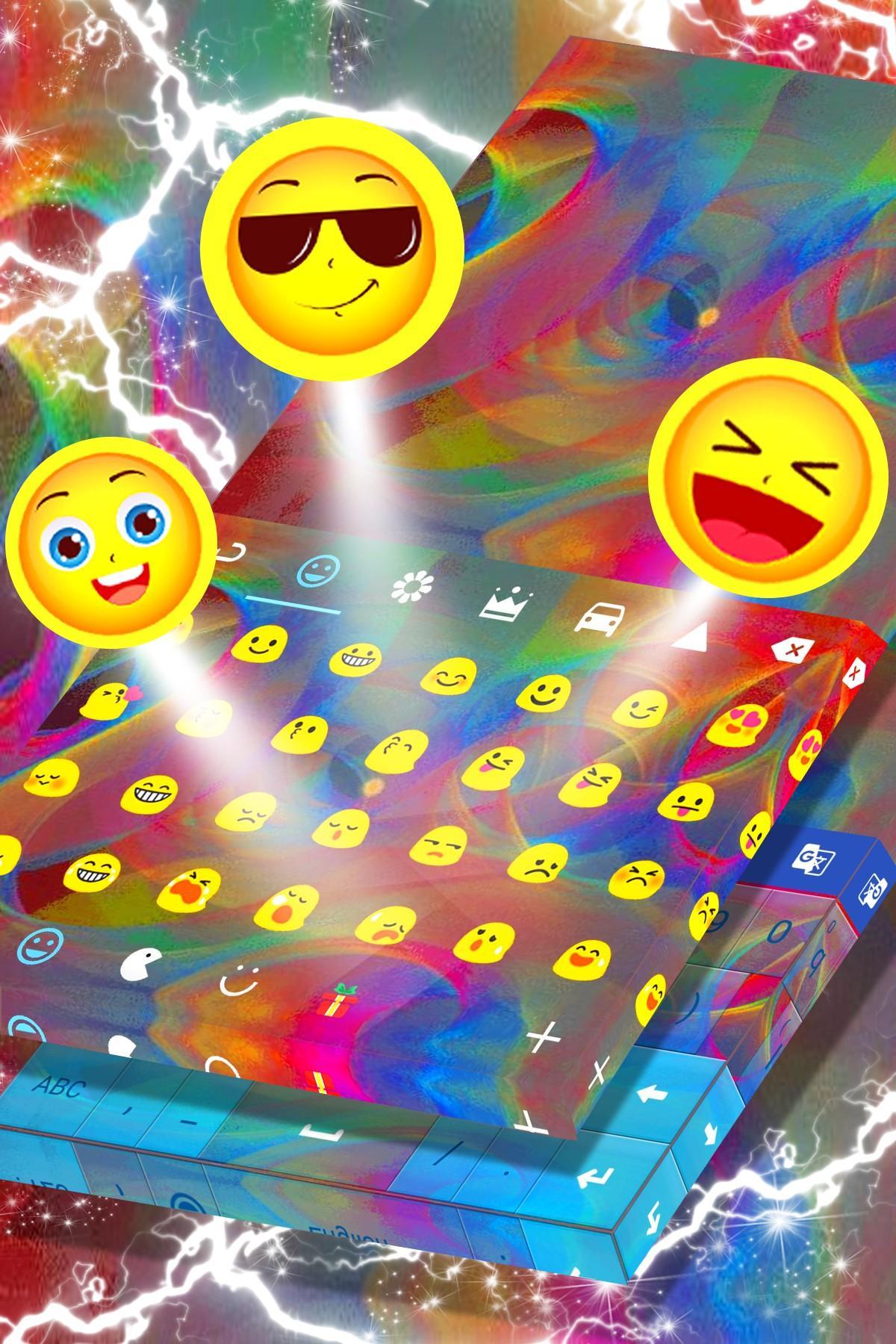 Animated Rainbow Colors Keyboard