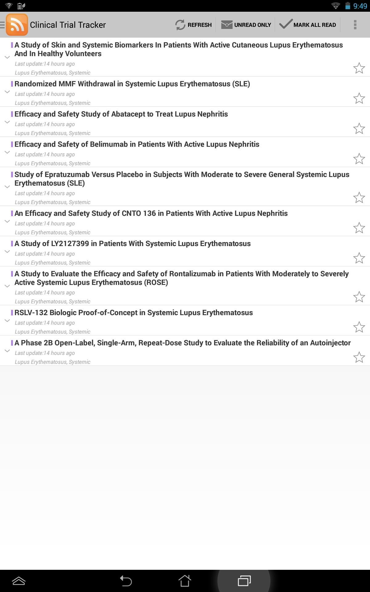 Clinical Trials Tracker