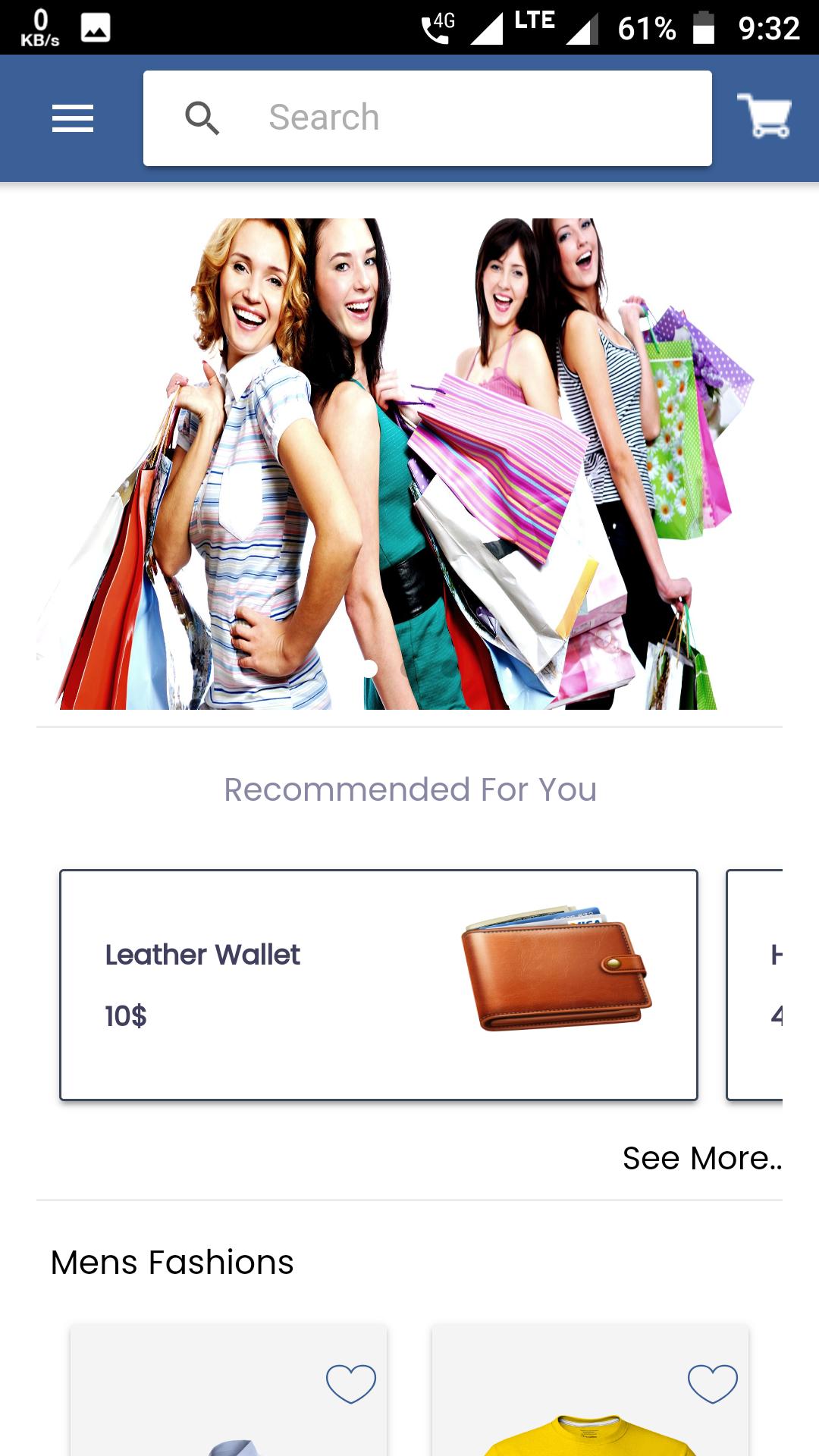 Ionic 3 Shopping App Template