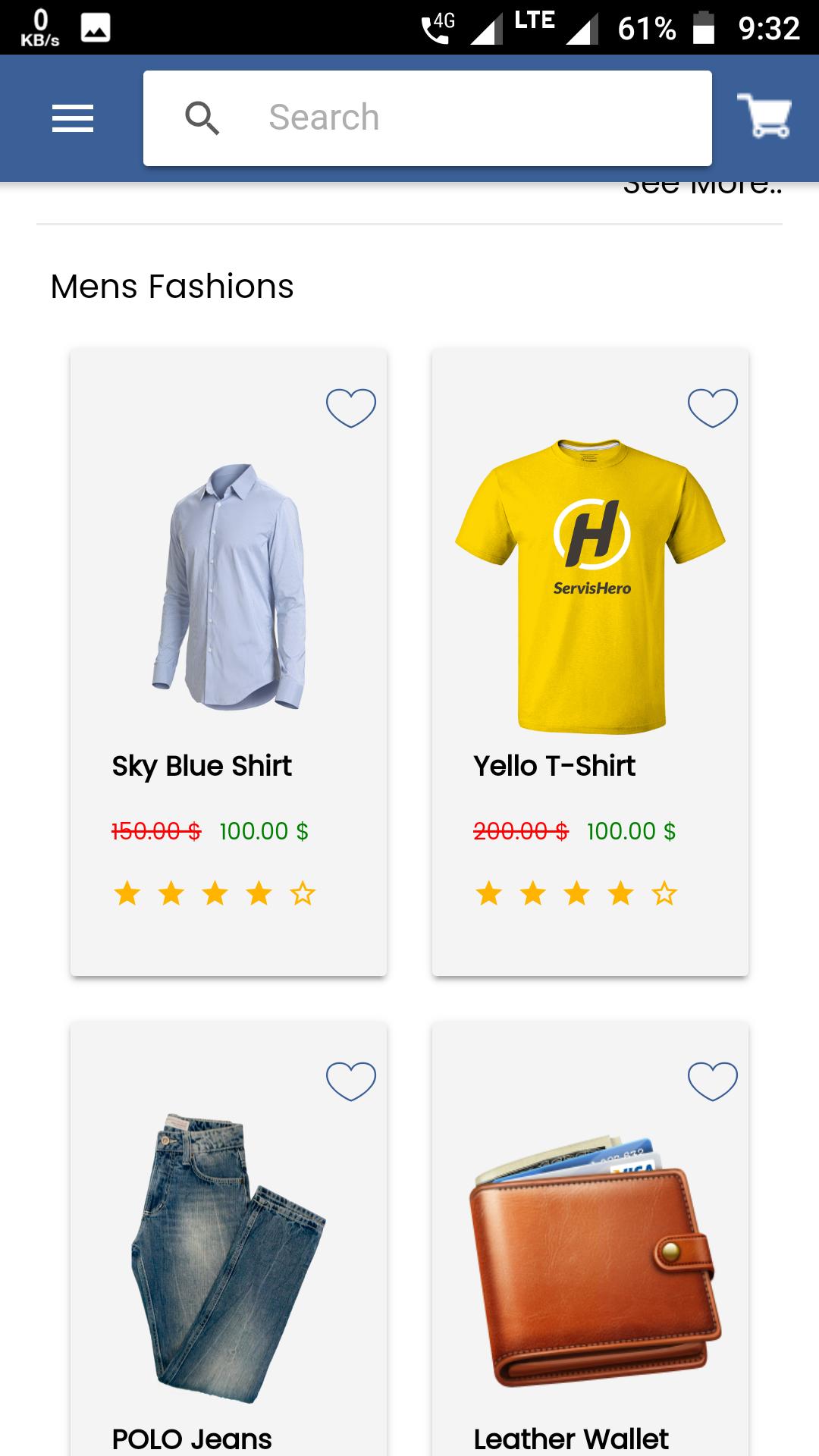 Ionic 3 Shopping App Template