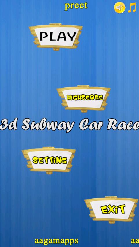 3d Subway Car Race !