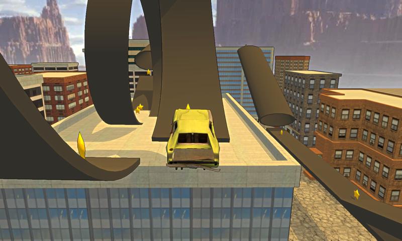Rooftop Car Stunts 3D