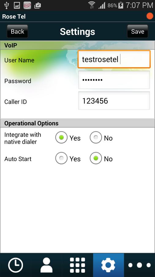 RoseTel ITel Mobile Dialer