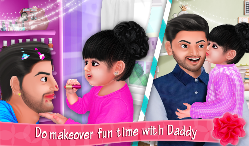 Aadhya's Spa Salon With Daddy
